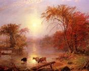 阿尔伯特 比尔施塔特 : Indian Summer Hudson River